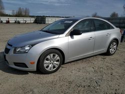 Salvage cars for sale at Arlington, WA auction: 2012 Chevrolet Cruze LS