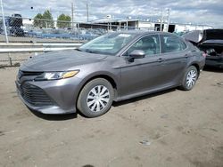 Toyota Camry salvage cars for sale: 2020 Toyota Camry LE