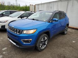 Salvage cars for sale at Bridgeton, MO auction: 2021 Jeep Compass Limited