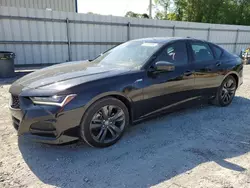 Salvage cars for sale at Gastonia, NC auction: 2022 Acura TLX Tech A