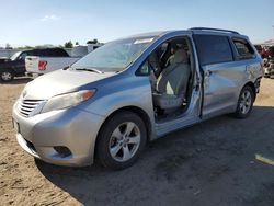 Salvage cars for sale at Bakersfield, CA auction: 2017 Toyota Sienna LE
