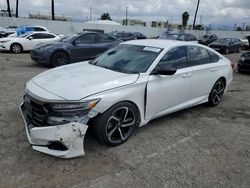 Honda Accord Sport salvage cars for sale: 2021 Honda Accord Sport