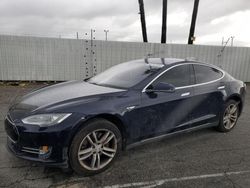 Salvage cars for sale at Van Nuys, CA auction: 2015 Tesla Model S 60