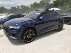 Salvage vehicles for parts for sale at auction: 2021 Audi Q8 Premium Plus S-Line