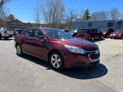 Salvage cars for sale at North Billerica, MA auction: 2016 Chevrolet Malibu Limited LT