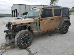 Salvage cars for sale from Copart Tulsa, OK: 2015 Jeep Wrangler Unlimited Sport