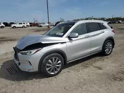 Salvage cars for sale from Copart Indianapolis, IN: 2021 Infiniti QX50 Luxe