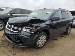 Salvage cars for sale from Copart Elgin, IL: 2018 Dodge Journey SE