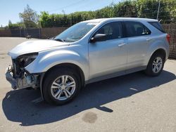 Salvage cars for sale from Copart San Martin, CA: 2012 Chevrolet Equinox LS