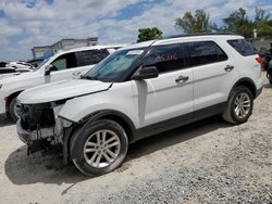 Salvage cars for sale from Copart Opa Locka, FL: 2017 Ford Explorer