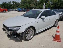 Salvage cars for sale at Ocala, FL auction: 2019 Audi A4 Premium Plus