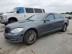 Salvage cars for sale at Grand Prairie, TX auction: 2010 Mercedes-Benz S 550 4matic