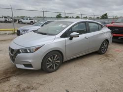 Salvage cars for sale at Houston, TX auction: 2021 Nissan Versa SV