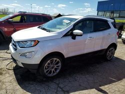Salvage cars for sale at Woodhaven, MI auction: 2018 Ford Ecosport Titanium