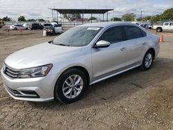 Salvage cars for sale from Copart San Diego, CA: 2016 Volkswagen Passat S
