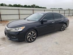 Salvage cars for sale at New Braunfels, TX auction: 2016 Honda Accord EX