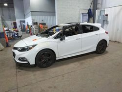 Salvage cars for sale at Ham Lake, MN auction: 2017 Chevrolet Cruze Premier