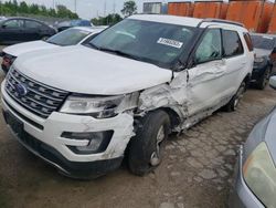 Salvage cars for sale at Cahokia Heights, IL auction: 2017 Ford Explorer XLT