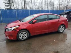 Salvage cars for sale at Moncton, NB auction: 2017 KIA Forte LX