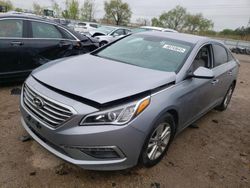 Salvage cars for sale at Elgin, IL auction: 2015 Hyundai Sonata SE