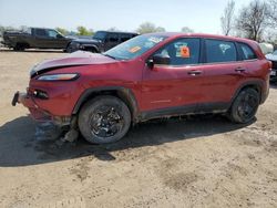 Salvage cars for sale from Copart London, ON: 2014 Jeep Cherokee Sport