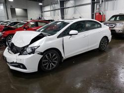 Salvage cars for sale from Copart Ham Lake, MN: 2015 Honda Civic EXL