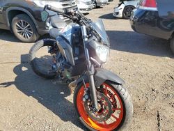 Salvage motorcycles for sale at New Britain, CT auction: 2020 Yamaha MT07
