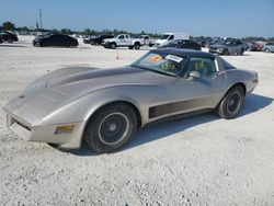 Chevrolet Corvette salvage cars for sale: 1982 Chevrolet Corvette