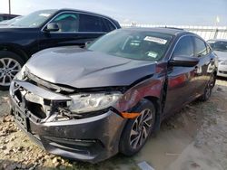 Salvage cars for sale from Copart Haslet, TX: 2018 Honda Civic EX