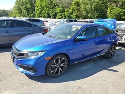 Salvage cars for sale from Copart Glassboro, NJ: 2019 Honda Civic Sport