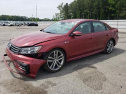 Salvage cars for sale at Dunn, NC auction: 2018 Volkswagen Passat S