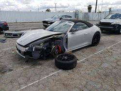 Salvage cars for sale at Van Nuys, CA auction: 2022 Porsche 911 Carrera S