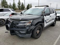 Vehiculos salvage en venta de Copart Rancho Cucamonga, CA: 2017 Ford Explorer Police Interceptor