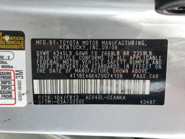 2007 Toyota Camry CE