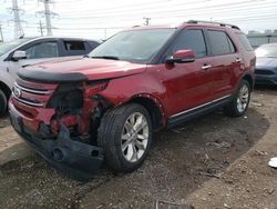 Salvage cars for sale at Elgin, IL auction: 2013 Ford Explorer Limited
