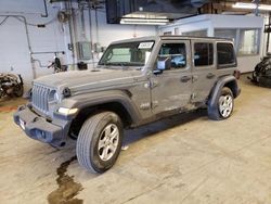 Salvage cars for sale from Copart Wheeling, IL: 2018 Jeep Wrangler Unlimited Sport