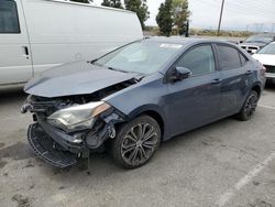 Salvage cars for sale from Copart Rancho Cucamonga, CA: 2016 Toyota Corolla L