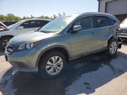 Salvage cars for sale at Duryea, PA auction: 2012 Honda CR-V EXL