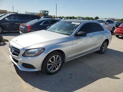 Vehiculos salvage en venta de Copart Grand Prairie, TX: 2018 Mercedes-Benz C 300 4matic