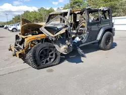 Salvage cars for sale at Brookhaven, NY auction: 2016 Jeep Wrangler Unlimited Sport