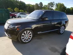 Salvage cars for sale at Gaston, SC auction: 2016 Land Rover Range Rover Supercharged