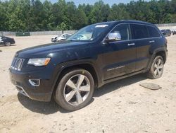 Salvage cars for sale at Gainesville, GA auction: 2015 Jeep Grand Cherokee Overland