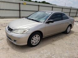 Vehiculos salvage en venta de Copart New Braunfels, TX: 2005 Honda Civic LX