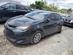 Salvage cars for sale from Copart Opa Locka, FL: 2018 Toyota Corolla L