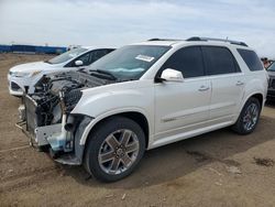 Salvage cars for sale at Brighton, CO auction: 2012 GMC Acadia Denali