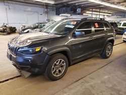 Jeep Cherokee Trailhawk salvage cars for sale: 2021 Jeep Cherokee Trailhawk