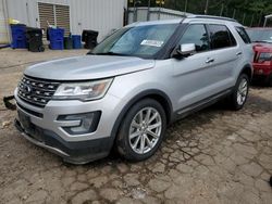 Salvage cars for sale at Austell, GA auction: 2017 Ford Explorer Limited
