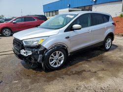 Salvage cars for sale at Woodhaven, MI auction: 2019 Ford Escape SE