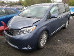 Salvage cars for sale at New Britain, CT auction: 2017 Toyota Sienna XLE