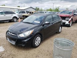 Salvage cars for sale at Dyer, IN auction: 2013 Hyundai Accent GLS